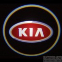 Светодиодная подсветка дверей автомобиля с логотипом Kia